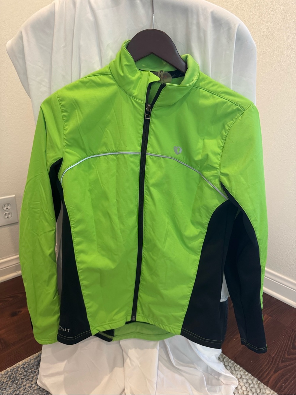 Pearl Izumi Womens Elite Barrier Jacket Cycling Gear Full-Zip Green Size Medium